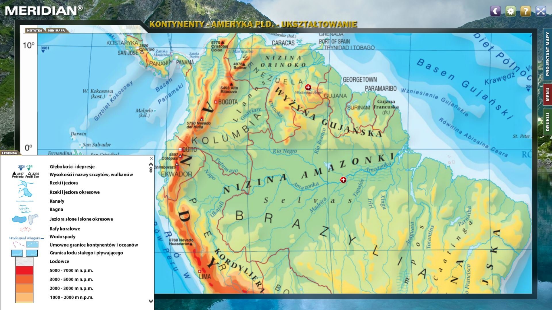 atlas geograficzny mapa Multimedialny Atlas Geograficzny   Kontynenty | Multimedialne 